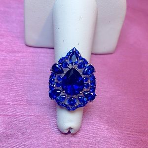 Lab Created Blue Spinel Ring